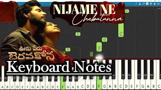 Nijame Ne Chebuthunna Song Keyboard Notes | Shekar Chandra | Sid Sriram | Sundeep Kishan