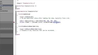 Programming iOS Apps 23 Programmatically Create Label UILabel