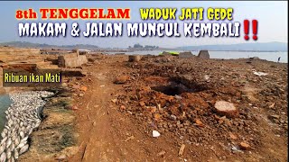 Bendungan JATI GEDE SURUT Part:02, 8thn TerKubur Desa & Jalan Raya Kini Muncul Kembali,