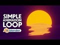Blender - 80's Style Sunset Animation loop in Eevee (Blender 2.8)