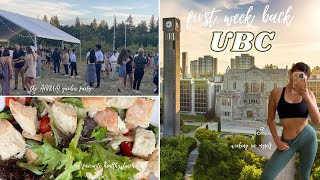 first week back at UBC//the annual garden party, first day of classes, favourite fall recipes 🍂✨🧡