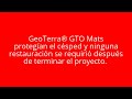 geoterra® gto construction mat turf protection spanish