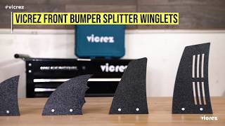 Vicrez Front Splitter Winglets | COMPARISON