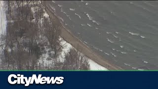 What's in the sand on the Toronto Islands?