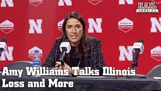 Nebraska Women's Basketball: Amy Williams Talks Illinois Loss and More