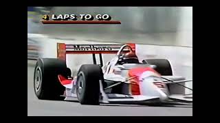 Danny Sullivan vs Al Unser Jr teammates at Long Beach in 1992