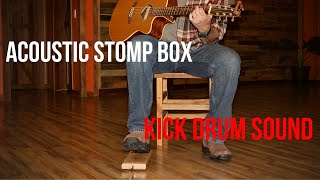 Oak Toekicker Acoustic Stompbox Foot Percussion | Tap Foot For Kick Drum Sound While Playing Guitar