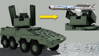 Rheinmetall's Genius Idea! New Boxer Vehicle Armed with 4 IRIS-T missiles and a 40mm cannon