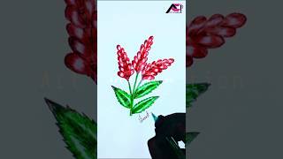 খুব সহজেই ফুল আঁকা।Very easy to draw flowers 🌺🎨#flowers #artwork #artist #shorts #shotsvideo #short