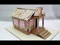 How to make a house from newspaper - newspaper craft ideas