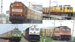 ELECTRIC vs DIESEL Trains in NANDED Division | WAP 7, WAP 4 \u0026 WAG 9 Locomotive | Indian Railways