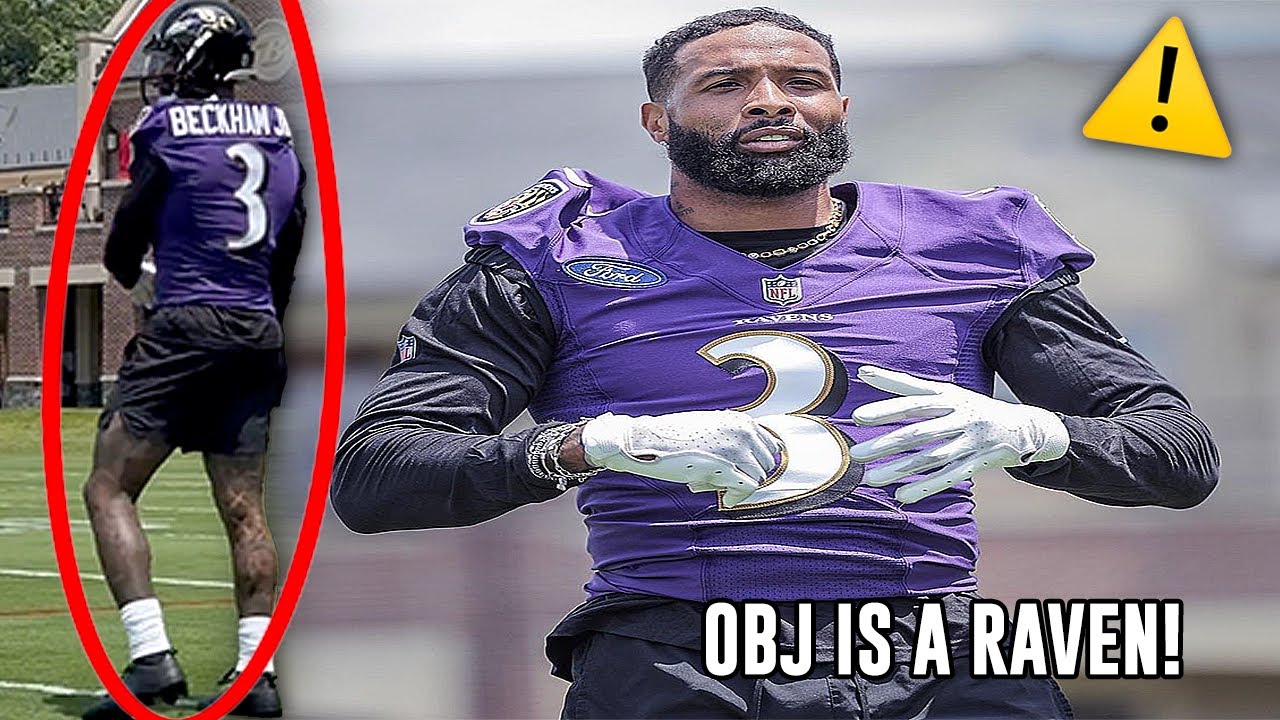 Odell Beckham Jr *FIRST LOOK* AS A RAVEN 🔥🥶 Ravens Mini-Camp Highlights ...