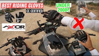 Best Riding Gloves Under 2000 ₹ | Axor Breeze Evo Tan Gloves | The Redliner