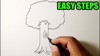 How to draw a tree | easy to follow