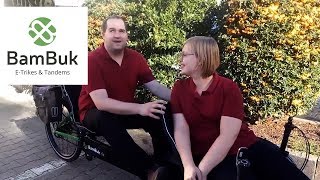 BamBuk E-Trike Tandem fahren - Sicherheit und Fahrspaß trotz Sehbehinderung #Rezension #Review