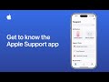 Get to know the Apple Support app for iPhone, iPad and Apple Vision Pro | Apple Support