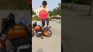 🏍 balloon 🎈burster 🤣 🤪😜 #bike  #balloon #bike #burst  #cow #tiktok #shorts #viral