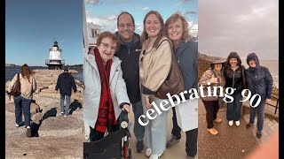 traveling for my grandmother's 90th birthday : vlog 025