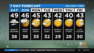 New York Weather: 1/25 CBS2 Saturday Morning Weather Headlines