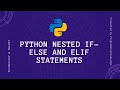 [HINDI] Python tutorial - nested if-else क्या है?