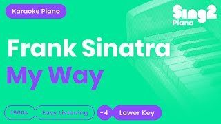 Frank Sinatra - My Way (Lower Key) Karaoke Piano