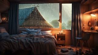 Gentle Rain Sounds for Deep Sleep💤 | Serene Ryokan by the Forest Window