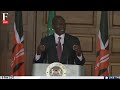 violence in congo live kenya president william ruto addresses situation in congo ruto speech