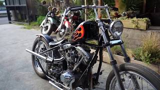 73`Shovel Chopper Fired up and running