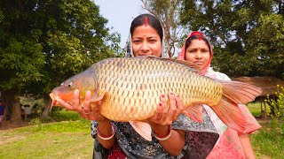 ভাবতে পারিনি এত বড় আমেরিকান রুই মাছ রান্না করবো। Cutting \u0026 cooking.