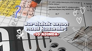 |Bursluluk sınavı nasıl kazanılır?📚✨|isil_ben|10 Adımda Bursluluk Kazanmak?!|💛🌿