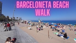 Barcelona Beach Walk Barceloneta Beach Sant Miquel Beach                   (5 June 2022)