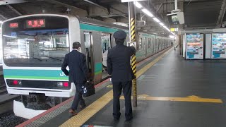 常磐線上野駅での車掌動作６