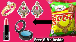 DULHAN Snacks mei nekle Necklace, Eye Shadow, Earrings & Lipstick etc Gifts | Free Make Up Gift |
