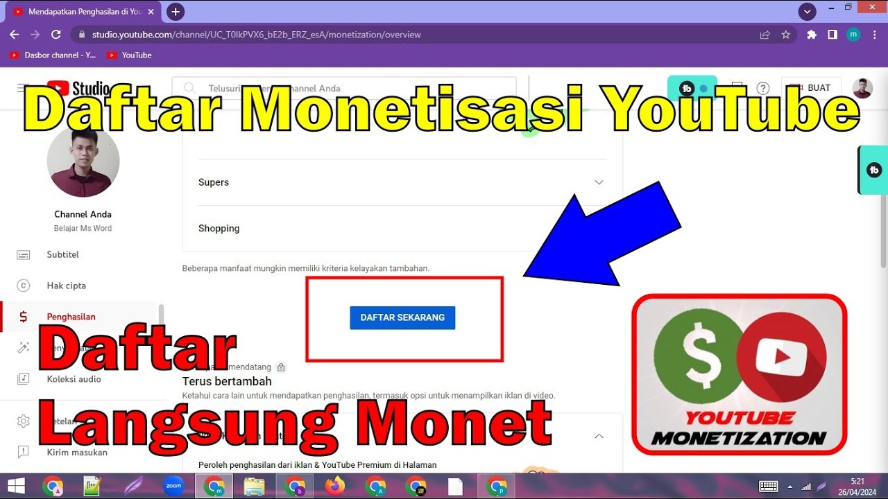 Cara Daftar Monetisasi Youtube 2024 Youtube