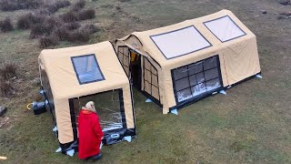 LUXURY CAMPING WITH A TWO-ROOM TENT AND WINTER GARDEN