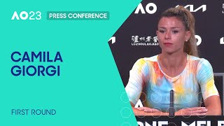 Camila Giorgi Press Conference | Australian Open 2023 First Round