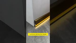 Aluminum alloy luminous skirting #interiordesign #ledlights #led #lamp #light #lightdesign