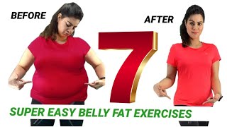 7 Easy Exercises To Lose Belly Fat At Home For Beginners ( Achievable )