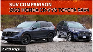2023 Toyota RAV4 vs Honda CR-V | SUV Comparison | Driving.ca
