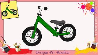 Disegni di biciclette FACILI per bambini | Come disegnare una bicicletta