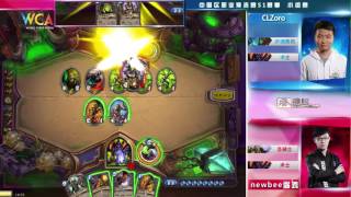 WCA2016 Pro S1 Hearthstone Group Stage CLZoro VS newbee弱鸡