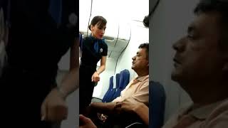 Flight passenger ignored air hostesses  #bangalore  #flight #indigo #new #subcri