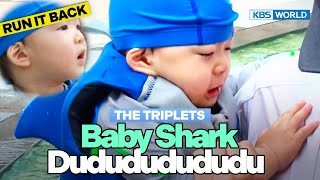 Triplets Swimming Pool Debut😆 [TRoS Run It Back] | KBS WORLD TV