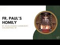 Fr. Paul's Sunday Homily, December 8th, 2024, St. Pius X Parish Community, Wauwatosa, WI