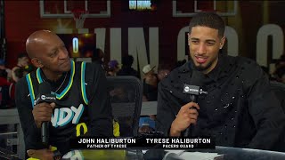 Tyrese Haliburton & His Dad Joins Inside the NBA after Win vs Bucks