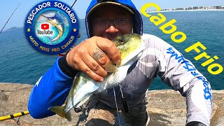 PESCARIA no FORTE de CABO FRIO! PESCAR em CABO FRIO é SEMPRE MUITO PEIXE PRO CANAL! Forte São Mateus