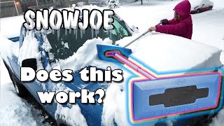 Snow Joe Telescoping Snowbroom Real Life Demo and Review