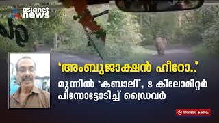 'അംബുജാക്ഷൻ ​ഹീറോയാടാ.. ഹീറോ..' ആനയെ പേടിച്ച് എട്ടുകിലോമീറ്റർ പിന്നോട്ടോടിച്ച് ബസ്