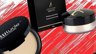 Artistry Loose Powder \u0026 Attitude compact powder review #amway #artistry #attitude #compactpowder