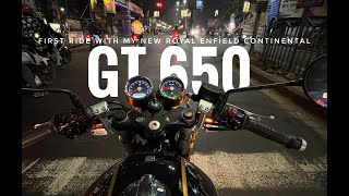 First Ride with my new Royal Enfield Continental GT 650. ( Mr. Clean / Chrome )